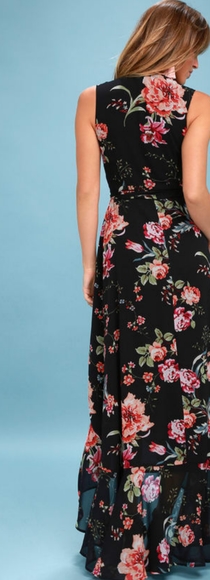 Lulus Tawny Black Floral Dress - Picture 3 of 3